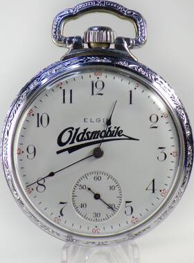 8719040 Elgin Oldsmobile 16 Size 15 Jewels Vintage Pocket Watch Runs Made 1900