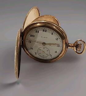 20140588 Elgin 8743257 Pocket Watch Usa 17 Jewels