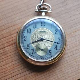 905244 Elgin 14k Gold 17 Jewels Mens Vintage Pocket Watch 1926 Railroad