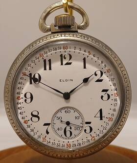 9172623 Elgin 1901 Pocket Watch Silver Grade 211 Model 7 7j 16s Runs Great Serviced