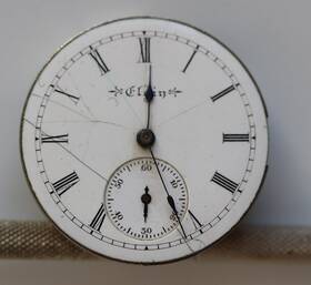 9295665 Elgin Antique 1901 0s 7j Pocket Watch Movement Grade 196 Sn Parts Repair