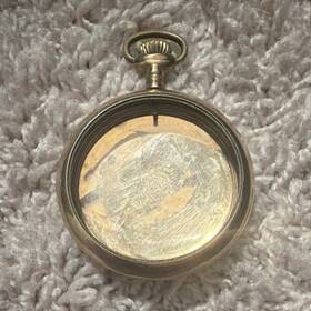 9344699 Elgin Gold Filled Full Hunter Pocket Watch Manual Mechanical Monogram Case