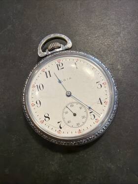 Am86 Elgin Vintage 52mm Keystone Case Mechanical Pocket Watch Repair Restore