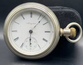 1895 Elgin B508 17j G.m. Wheeler Pocket Watch Swing Out Case Ca -