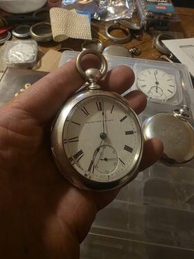 1878 Elgin Gr12 Solid Coin Silver Pocketwatch 18s Key Wind Restored Runs Strong