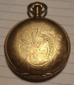 Gr132 Elgin Pocket Watch 6s Hunting Goldfilled