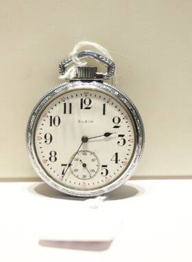 23822767 Elgin Gr291 1921 Pocket Watch 16s 7j Runs Serial #
