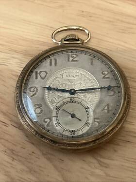 C1924 Elgin Gr303 12s Pocket Watch