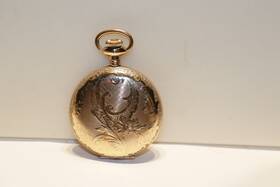 Gr920 Elgin 1909 Gf Pocket Watch 16s 7j Runs Fancy Case