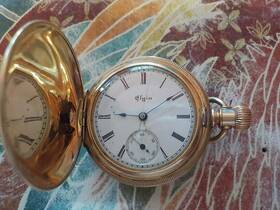 Grade113 Elgin 1893 Sz Os Hunters Case Pocket Watch 14 Gf