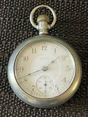 Grade336 Elgin Antique Pocket Watch Model 5 17j 18s 1909 Parts Repair