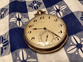 Grade384 Elgin 1920 Pocket Watch Grade 384 Sz 12s 17j 20 Year Double Back Case Runs