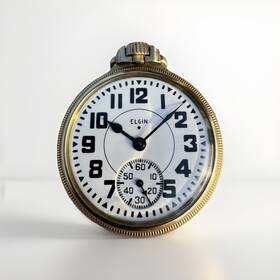 Grade478 Elgin Pocket Watch Rr Grade 478 B.w. Raymond 21j 16s 10k G.f. Case - Excellent