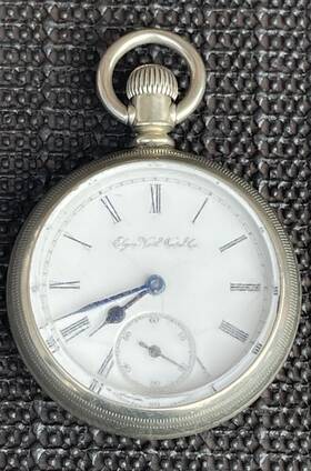Grade73 Elgin Pocket Watch Model 5 18s 7j 1891 Fahy S Oresilver Case For Repair