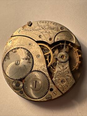 Item172 Elgin 12 Size Pocket Watch Movement