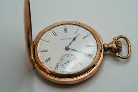 1911 Elgin Jb43 Antique Gold Filled Model 6 Grade 290 Size 16s 7j Pocket Watch