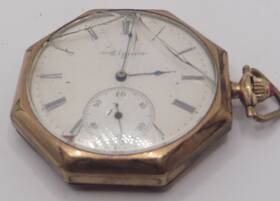 88116667 Elgin National Watch Co. Antique Natl 15 Jewel Pocket Gold-plated Paramount Case