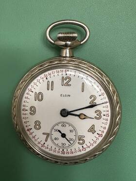 No.ob-13871 Elgin Us Army Issued Pocket Watch Vintage Ord Dept U.s.a