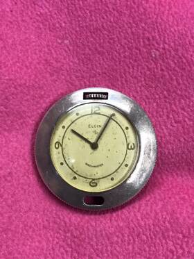 R301728 Elgin Vintage Sterling 17j 642 Ladies Pocket/pendant Watch Usa Runs Used