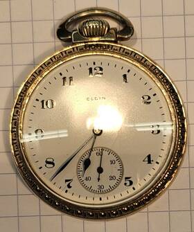 Running-10k Elgin Pocket Watch Antique - Rolled Gold 17 Jewels Real Nice