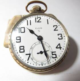 S500031 Elgin Vintage Pocket Watch Grade 575 With 15 Jewel And 16 Size / Runs