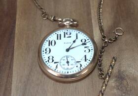 Tp-1536 Elgin Open Face 16s 1925 Grade 291 Model 7 Class 110 Dueber 10k Rgp Watch Back