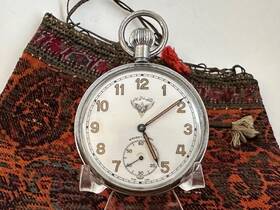 445008 Ernest Burel Antique Rare Silver Borel Persian Rah Ahane Pocket Watch Swiss Working