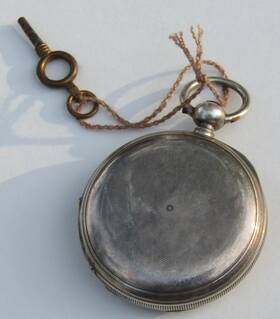 1800s Ernest Duval 46756 Geneva Sterling Silver Key Wind Pocket Watch #46756 Original