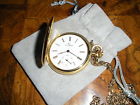 S18kt Excellent Gold Men Cyma Conditon Hunter Pocket Swiss Full Watch Yellow