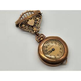 3adu Fahys Vintage Montauk U.s.a. 913 Grade Pocket Watch 15 Jewels With Simmons Pin