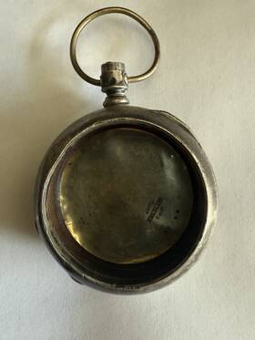 G7552 Fahys Monarch Coin Silver Pocket Watch Case Sn 67.5 Grams