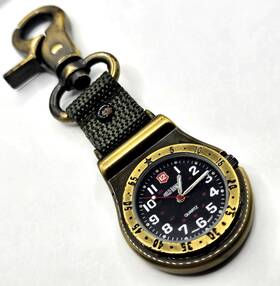 Tx6614pw Field Ranger Vintage Clip-on Analog Pocket Military-style Watch - New Battery