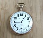 6-k1063 Filled Gold Montgomery Dial 21- Trans Case Pocket Watch Pacific