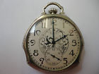 Filled Pocket White Watch Triangular 1900-1930 15j Octagon Elgin Runs 14k Gold