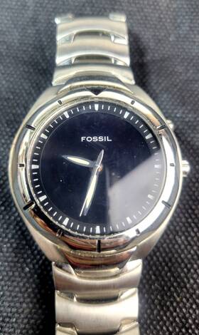 Am-3536 Fossil Blue Mens Watch Stainless Steel 340111 Water Resistance 100m