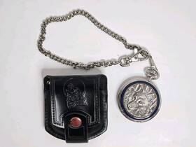 B11za23 Franklin Mint Presents Inch The Timber Wolf Pocket Watch Collectors