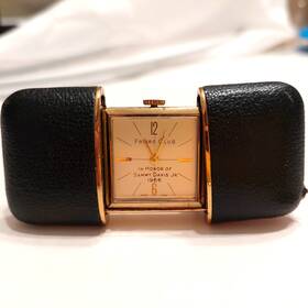 Ld1001 Friars Club 1966 New York Honors Sammy Davis Jr. Original Leather Travel Watch