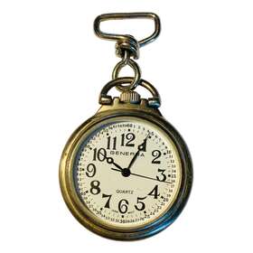74-142 Generra Vintage Pocket Watch Quartz Not Tested 480