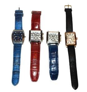 82936tc Genevex Amica Unbranded Mg-2381 Womens Watches Quartz 82932tc Repair Wounded Lot Of Four