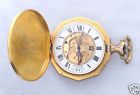 Gold Majestime Dial 17 Toned Pocket Watch. Jewel Skeleton