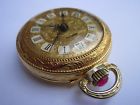 Gold " Pocket Serviced Alarm Louis Plated Xiv Watch