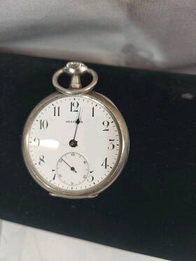 67191.parts Graziosa 67191 Vintage Pocket Dilver Silver Watch Only