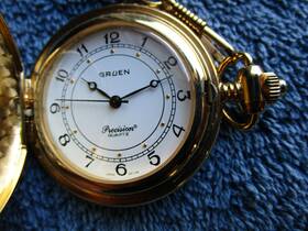 160-65j Gruen Precision Quartz Pocket Watch Japan