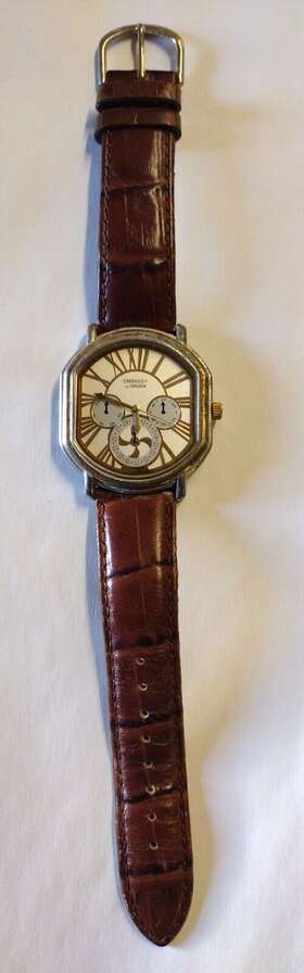Gem03sm Gruen Embassy By Watch With Leather Band