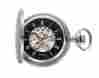 Gwc14035sb Gotham Mens Silver-tone 17 Jewel Exhibition Mechanical Covered Pocket 0050014340357