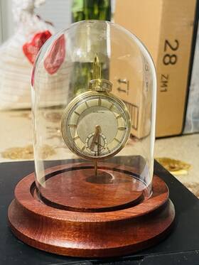 098559 Hamilton 14k Gold Filled Full Hunter Pocket Watch With Display Dome