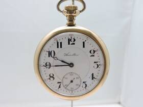 1035258 Hamilton 1913 Pocket Watch Grade 974 17j Size 16s 14k Gf For Parts Or Repair