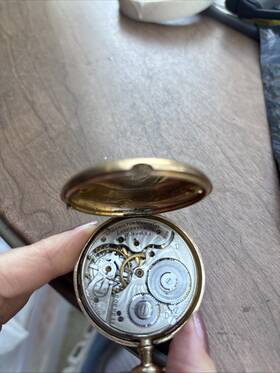 1138303 Hamilton Pocket Watch F Lancaster Pa 17 Jewels Adjusted Fahy S Case
