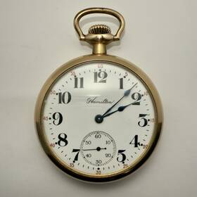 1209784 Hamilton 974 Pocket Watch 16s 17 Jewel 1915 Usa Working