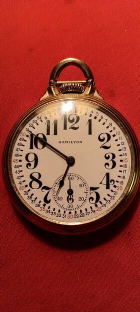 1233442 Hamilton 992 16 Size 21 Jewels Year 1916 Pocket Watch